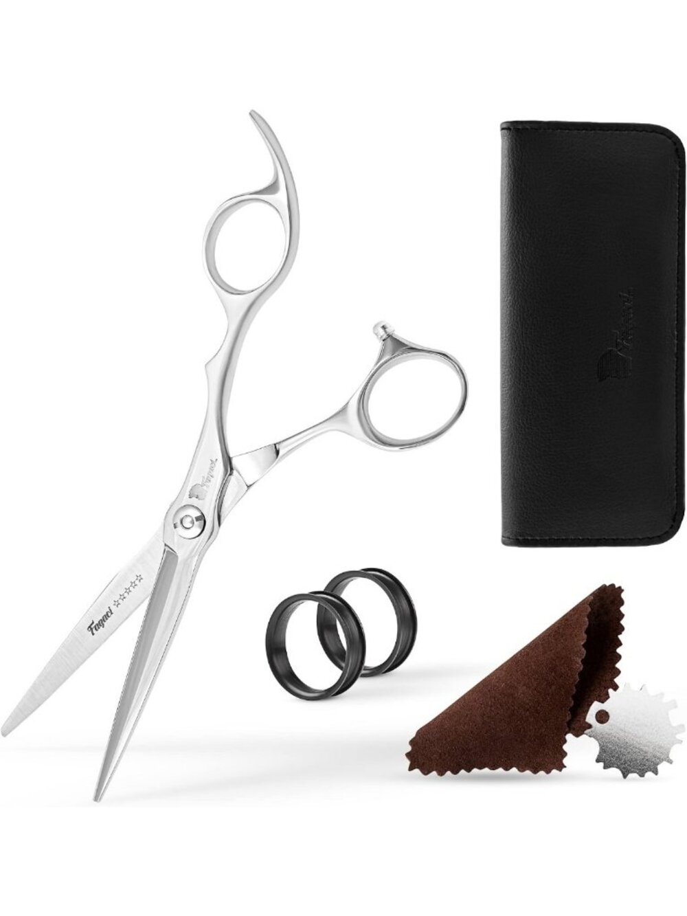 Professional 6" Hair Scissors - Sharp Razor Blades, Precision Hair Shears